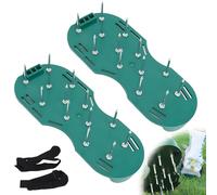Zapatos aireadores de césped, zapatos de uñas, aireadores de césped, zapatos de jardín con cierre de velcro, instalación gratuita, aireador de jardín, el aireador de césped ideal para césped, patio,