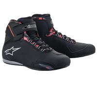 Zapatillas de Moto Alpinestars Sektor WP Negro/Gris/Rojo Flúor41 Negro,Gris,Rojo Flúor