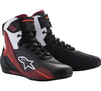 Zapatos Alpinestars para moto Faster-4 en Blanco, Rojo oscuro, Negro 44