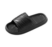 Zapatos altos negros para mujer, par de verano, multicolor, para el hogar, antideslizantes, para interiores, baños, playa, talla grande, parte inferior suave, zapatos de caminar para mujer