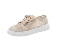 Zapatos Anchos Zapatillas de Mujer Cómodas Señoras Convertir Ahoes De Las Mujeres Zapatillas De Tenis Ortopédicos Sin Cordones Zapatos De Senderismo Con Plataforma Ortopédica Ligera y Cómoda, caqui