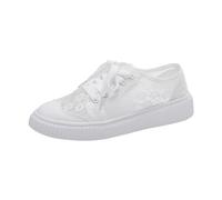 Zapatos Anchos Zapatillas de Mujer Cómodas Señoras Convertir Ahoes De Las Mujeres Zapatillas De Tenis Ortopédicos Sin Cordones Zapatos De Senderismo Con Plataforma Ortopédica Ligera y Cómoda, Blanco