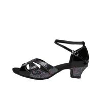 Zapatos Baile Latino Mujer Zapatos de baile salón for niñas y mujeres, zapatos latino Tango con tacón 3,5 cm/5, cm, Color plateado, dorado, negro azul, venta al por mayor Para bailar(Orange,41)