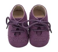 Zapatos Bebé Niña 2019 SHOBDW Zapatos Bebé Niño Verano Suela Suave Antideslizante Zapatillas Ata para Arriba Zapatos Bajos Linda Zapatos Bebé Recién Nacida Zapatos Bebe Primeros Pasos(Morado,6~12)