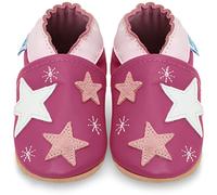 Zapatos Bebe Niña - Zapatillas Niña - Patucos Primeros Pasos - Estrellas Rosas - 12-18 Meses