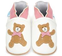 Zapatos Bebe Niña - Zapatillas Niña - Patucos Primeros Pasos - Osito Rosa 0-6 Meses