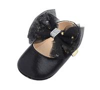 Zapatos Bebe NiñO-Primeros Zapatos Vestido NiñAs Bowknot Plana Bebé Princesa Caucho Mary Zapatos De Bebé