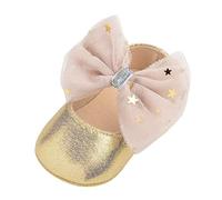 Zapatos Bebe NiñO-Primeros Zapatos Vestido NiñAs Bowknot Plana Bebé Princesa Caucho Mary Zapatos De Bebé