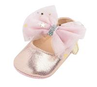 Zapatos Bebe NiñO-Primeros Zapatos Vestido NiñAs Bowknot Plana Bebé Princesa Caucho Mary Zapatos De Bebé