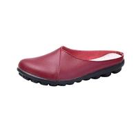 Zapatos blancos para mujer Top Zapatos planos para mujer, zapatos casuales grandes para mujer Zapatos Mujer Sandalias con tacón, Vino, 43 EU