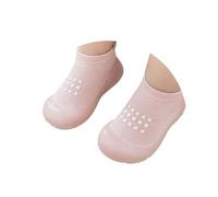 Zapatos Calcetines Bebe Primeros Pasos Calzado Respetuoso con Suela de Goma Antideslizantes para Andar Casa Zapatillas Niña de Punto Algodón Zapato Moda Calcetines para Gatear Color Sólido