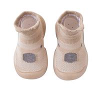 Zapatos Calcetines Bebe Primeros Pasos Calzado Respetuoso Zapatillas de Punto con Suela de Goma Antideslizantes Ligeras para Andar Casa Algodón Lindo Niño Niña con Estampado de Dibujos Animados