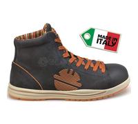 Dike - Glider Garish H S3 - Zapato de Trabajo con Tobillo Alto, Color Negro