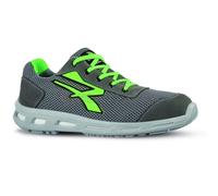 U-Power Red Lion® Summer, Safety Shoes, cómodos, ligeros, antipinchazos, unisex, suela Bast, inserto Infinergy, con puntera de aluminio- Green 44