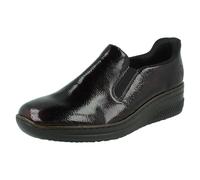 Zapatos Casual De Cuero Rieker Para Dama Con Suela De Cuña - 48761