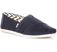Zapatos Casual Para Hombre Toms Eco Slip On Espadrilles En Azul Marino UK 7 - 12