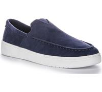 TOMS Tenis Baja para Hombre, Gamuza Azul cadete, 44 EU