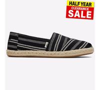 Toms Alpargata Cuerda Mujer Diario Moda Informal sin Cordones Zapatos Negros