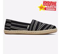 Zapatos Casual Slip-On De Moda Para Mujer Toms Alpargata De Cuerda Negros