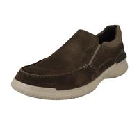 Zapatos Casuales Clarks Donaway Free Hombre Piel Gamuza Sin Cordones Piedra