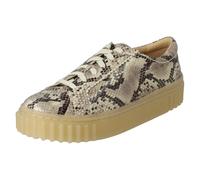 Clarks Zapatillas bajas Mayhill Walk de mujer en cuero con suela de goma. Gris 39,5 (6)