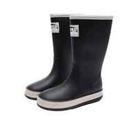 Zapatos casuales de mujer de baja liberación del talón zapatos de lluvia largos e casuales para mujer, botas cortas de tacón corto zapatos al aire libre botas para mujer botines, Le Noir, 43 EU