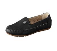 Zapatos casuales de mujer mocasín cómodos con costuras visibles, zapatos ortopédicos para mujer ligera para todos los días, ciudad o viajes, negro1, 39 EU