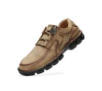Zapatos Casuales De Piel para Hombre Mocasines Ligeros con Cordones Aptos para Conducir Transpirables Caqui 44 EU