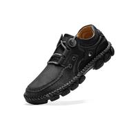 Zapatos Casuales De Piel para Hombre Mocasines Ligeros con Cordones Aptos para Conducir Transpirables Negro 44 EU