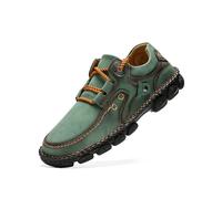 Zapatos Casuales De Piel para Hombre Mocasines Ligeros con Cordones Aptos para Conducir Transpirables Verde 44 EU