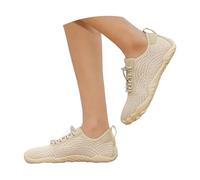 Zapatos Casuales Deportivos para Hombre Ligeros Ideales para Playa Caminata Senderismo Gimnasio Entrenamiento Exterior cómodo Correr Descalzo (Beige, 47) #1927