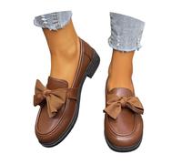 Zapatos Casuales Femeninos con Ligeros y Transpirables para Comodidad Diaria (Brown, 43) #2440