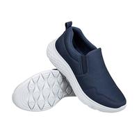 Zapatos casuales ligeros y transpirables para hombre con texto en inglés "Every Step Into Love", anchos, casuales, Blue, 41 1/3 EU