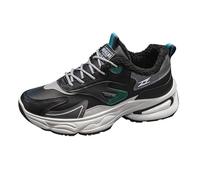 Zapatos casuales para hombre de primavera y otoño e invierno, de terciopelo, cálidos, para el trabajo, correr, montañismo, senderismo, deportes, botas ligeras para senderismo, Black, 38 2/3 EU