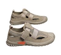 Zapatos casuales para hombres Zapatos de hogar transpirables Zapatos casuales de moda Interior Zapatos antideslizantes Zapatos para caminar para personas de mediana edad y más, beige, 41 EU