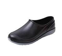 Zapatos casuales para mujer ponerse verano mujeres parejas botas de lluvia zapatos impermeables cocina clásica botas de trabajo en los pies botas de lluvia Zapatos Tacón de cuña, Le Noir, 37 EU
