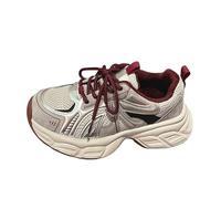 Zapatos casuales para niños pequeños, zapatos gruesos para niños, zapatos deportivos para niñas y niñas, Red, 30 EU
