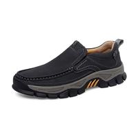 Zapatos Casuales para Uso Diario: cómodos Zapatos para Exteriores sin Cordones con Suela Duradera, fáciles de Poner y Quitar, para el Fin de Semana. (Black, 41)