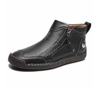 Zapatos Casuales sin Cordones para Caminar cómodos con Empeine de Mano duraderos Ligeros y Flexible Ideales Uso Diario Viajes (Black, 38) #5998