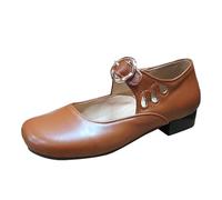 Zapatos Casuales sin Cordones para Mujer, Mocasines Transpirables y cómodos para Uso Diario, Zapatos Ligeros para Caminar con tacón Grueso Sandalias Deportiva Mujer
