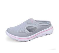 Zapatos Casuales sin Cordones para Mujer veraniegos de Malla Transpirable Zapatillas cómodas de tacón Medio Ideales para Caminar Yoga y Escuela (37)