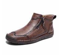 Zapatos Casuales sin Cordones, Planos, cómodos para Caminar al Aire Libre, con Empeine de Mano, duraderos, Ligeros y con Suela Flexible, Ideales para Uso Diario y Viajes. (Brown1, 40)