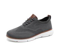 Zapatos Casuales sin Cordones Transpirables para Hombre Zapatillas cómodas Ideales para Caminar Diario duraderos con Plana y diseño liviano Primavera Verano otoño (Grey, 41)