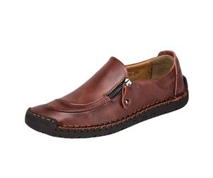 Zapatos casuales tradicionales para hombre, hechos a mano, de alta gama, ajuste cómodo, ideal para viajes al aire libre