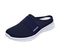 Zapatos Casuales Transpirables con Cordones para Mujer Ligeros Unisex Ideales Trabajo Diario Zapatillas Deportivas sin Atar versátiles Confort (Navy, 41)