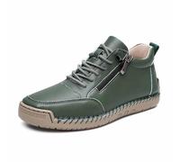 Zapatos Casuales Unisex sin Cordones con Cremallera Lateral, cómodos Zapatos para Caminar de Color sólido a la, Antideslizantes y Transpirables, Primavera otoño