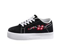 Zapatos Casuales versátiles con Bordado Exquisito para Uso Diario EVA Resistente y Ajuste cómodo Amplio diseño sin talón ni Punta Ideal para Combinar con Prendas urbanas (Black, 38) #282