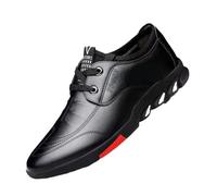 Zapatos Chef para Hombre, Zapato Chef De Cocina Informal De Cuero con Cordones para Hombre Antideslizante Impermeable Y Resistente Al Aceite, Zapatillas Deportivas Duraderas para Caminar(Black,44 EU)