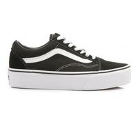 Zapatos Chica Mujer VANS old skool platform VN0A3B3UY281 Blanco Negro Zapatillas