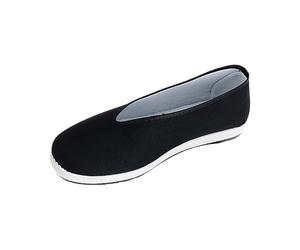 Zapatos chinos sin cordones, zapatos tradicionales de Beijing, Kung Fu, Tai Chi, artes marciales, zapatos de lona, unisex, para actividades en interiores y exteriores, gris oscuro, 39 1/3 EU